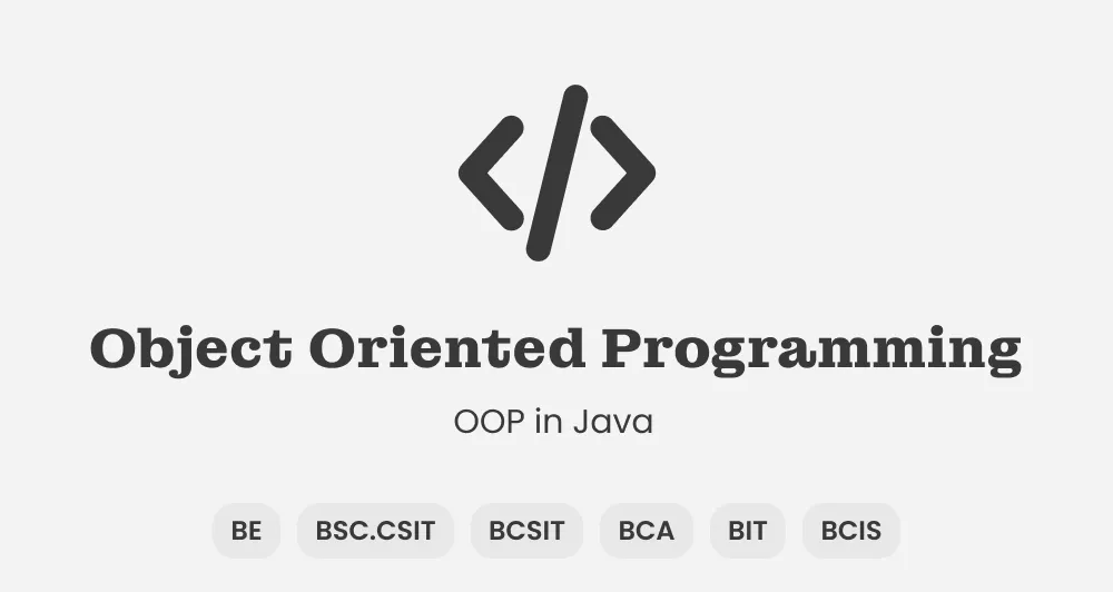 Object Oriented Programming