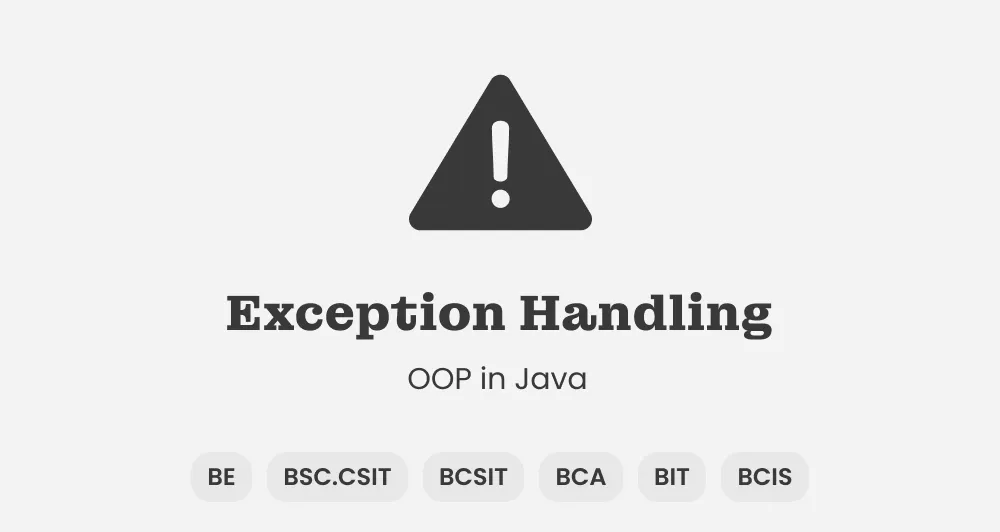 Exception Handling in Java